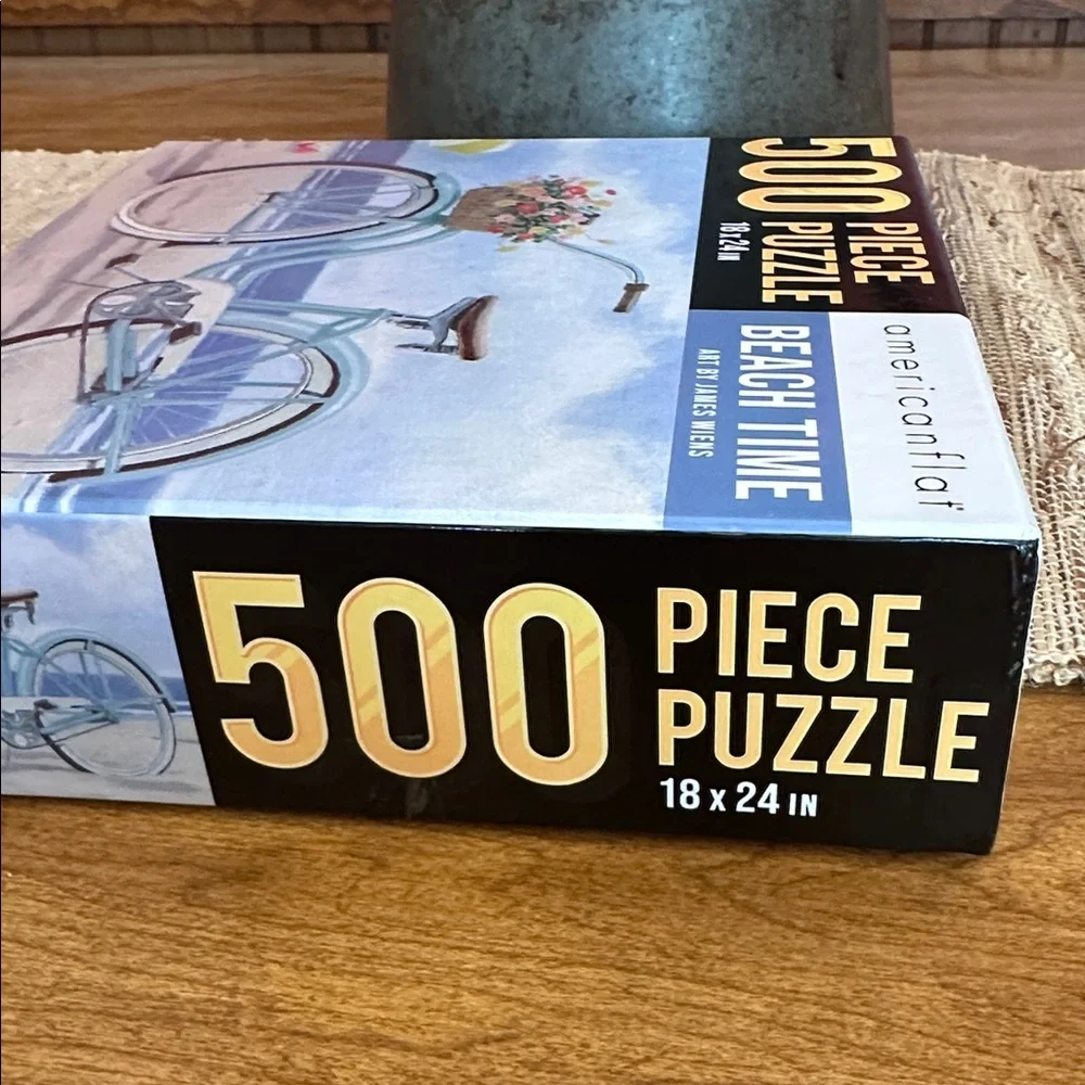 Beach Time 500 Piece Puzzle - Blue‎ and White - Picture 3 of 4